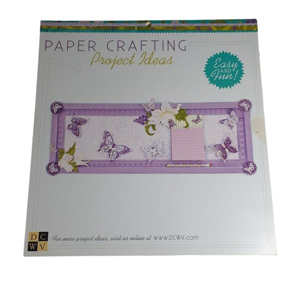 Limited Edition DCWV Violet Leaf Stack Paper Craft Pad 48 Sheet Foil Acid-Free - Picture 2 of 11